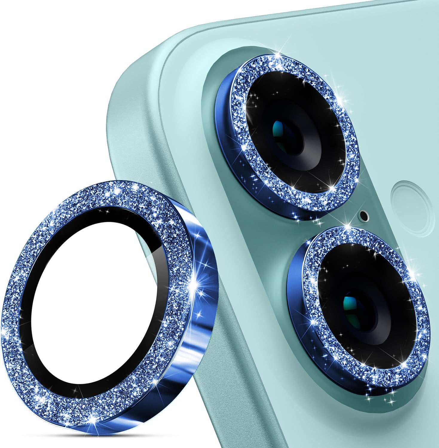 iPhone 16 Sparkling Diamond-Inspired Cell Phone Lens Protectors
